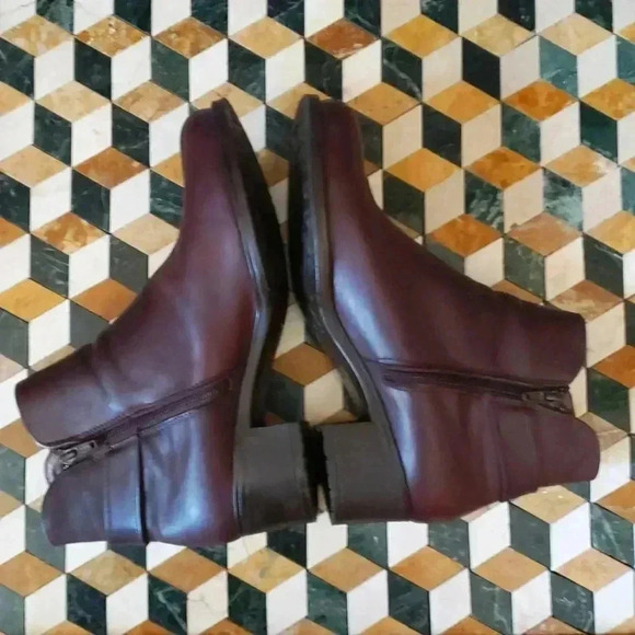 Wonders Spain Women Waterproof Brown Leather Ankle Boots EUR 39 - Picture 4 of 12